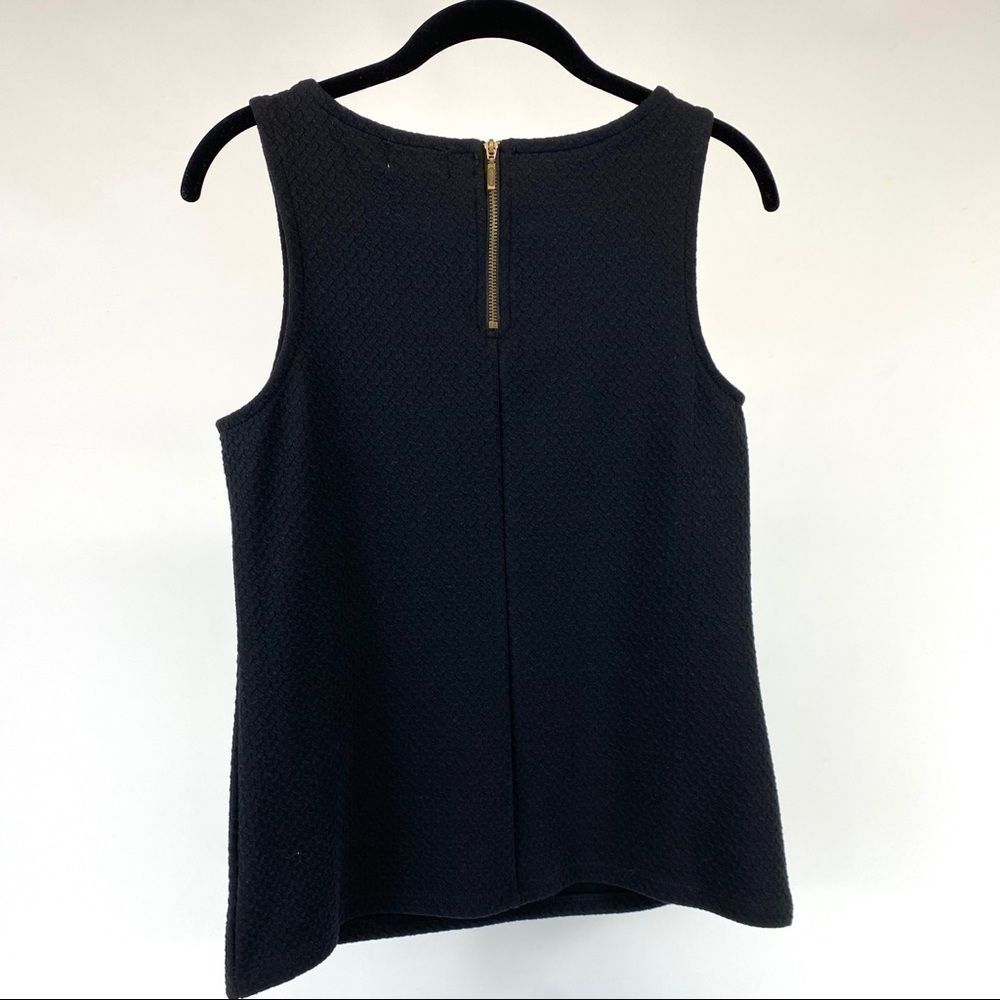 Black textured shell with back zip NWT - S - Picture 2 of 10